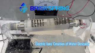 Seeing the Electric Ions' Creation of BriskSpring Water Descaler 