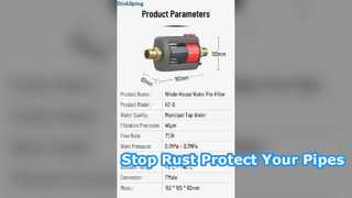 HZ A Horizontal Whole House Water Pre Filter Solution
