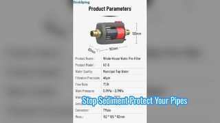 HZ A Horizontal Whole House Water Pre Filter Solution