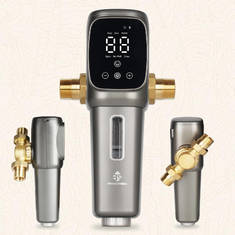 40-300μm Filter Rating 6T/H Flow Rate 360° Rotatable Connector Automatic Sediment Water Pre Filter
