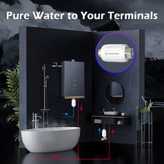 High Flow Maintenance Free Service Life Extending Terminal Water Descaler for Home Use