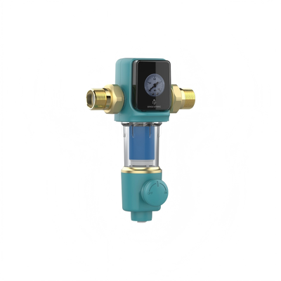Whole House Spin Down Sediment Filter with Stacked Disc Filtration Technology, 22 GPM Flow Rate, and 40μm Filtration Precision