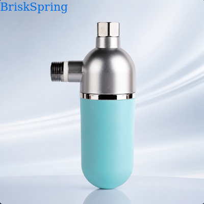 BriskSpring T5-M3-BS 1/2 Inch Water Scale Inhibitor with Replaceable Cartridge and Multi-Stage Filtration for Compact End-Point Installation