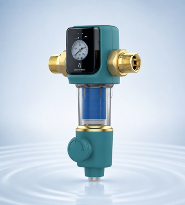 BriskSpring SQ550B-BS 5 T/H Automatic Siphon Backwash Whole House Water Pre Filter with MSAP+CASO3+KDF55 Media