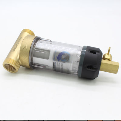Spin Down Sediment Water Pre-Filter with Scrapper, 40 Micron Reusable Flushable Pre-Filtration System