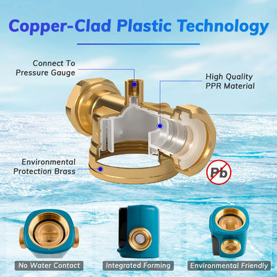 Food Grade Stainless Steel Screen Water Pre Filter High Flow Tap Water Safe Household Purification System