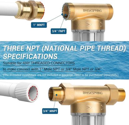 BPA Free Wholehouse Self Flushing Spin-down and Sediment Trapper Filters