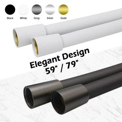 Super Soft  Extra Long Kink-Free Silicone Handheld Shower Hose Extension 360 Degree Free Rotation