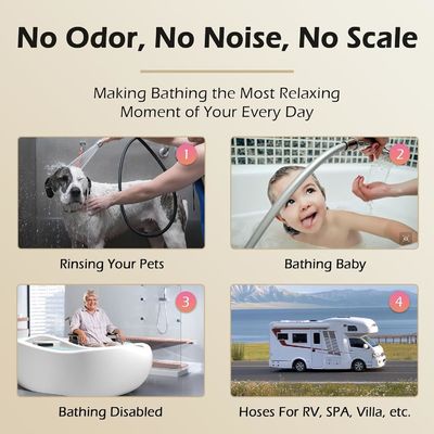Flexible Extra Long Explosion Proof Silicone Shower Hose with SUS304 Brushed Nuts