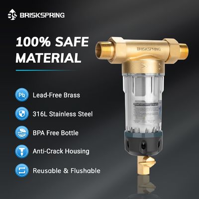 BriskSpring Spin Down Sediment Prefilter System for Whole House Filtration