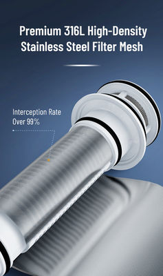 Food Grade Stainless Steel Screen Water Pre Filter High Flow Tap Water Safe Household Purification System