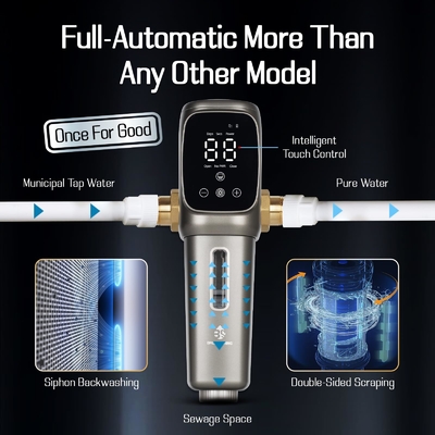 Universal Auto Whole House Self-Cleaning Sediment Purifier for Healthier Water Supply