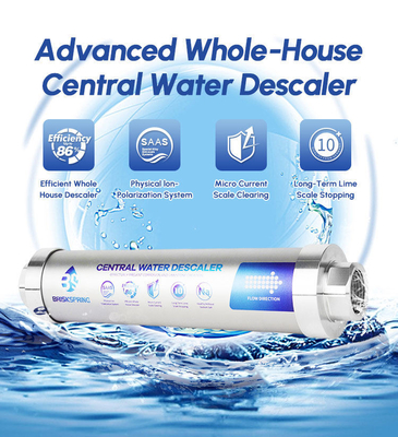 SAAS Technology Washer Protection Water Descaler With Whole House Scale Inhibition Physical Anti Scaling System

