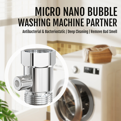 Shining Brass Micro Nano Bubble Nozzle Bubbler Micro Nano Bubble Generator For Washing Machine