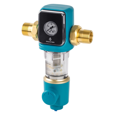 BPA Free Auto Flush 40 Micron Siphon Spin Down Pre Filter for Home Water System with Integrated Scraper Cleaner