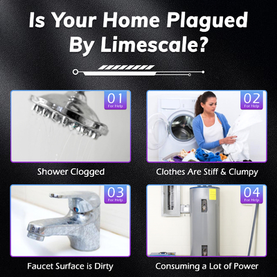 Anti Scale System No Chemical Water Heater Protector Descaler System Maintenance-Free
