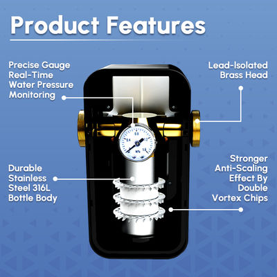 Antibacterial Scale Inhibition Water Descaler with SAAS Technology for Household Use