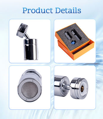 360° Rotatable Micro Nano Bubble Faucet Extender with One Hundred Billion Bubbles per Liter and 0.001-0.1 MM Bubble Diameter for High Efficiency Deep Cleaning