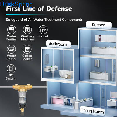 3/4 Inch Water Pre Filter with 5T/H Flow Rate and Self-Cleaning Design for Household Use