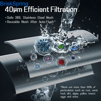 Automatic Backwash Pre Filter Intelligent Sediment Filter, High Flow Prefilter for Villa, Apartment & Household Water Entry
