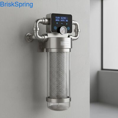 High Flow 6T H 316L Stainless Steel Mesh Water Pre Filter for Whole House with Touch Control