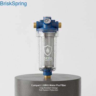 Compact 1.08KG Water Pre Filter with Clog-Resistant Design and Full-System Protection