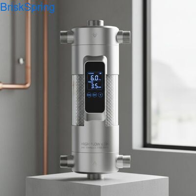 High Flow 6T H 316L Stainless Steel Mesh Water Pre Filter for Whole House with Touch Control