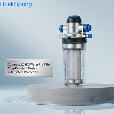 Compact 1.08KG Water Pre Filter with Clog-Resistant Design and Full-System Protection
