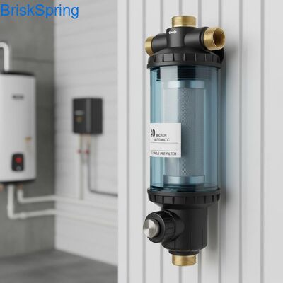 40 Micron Fully Automatic Reusable Spin Down Water Pre Filter for Whole House Sediment Removal