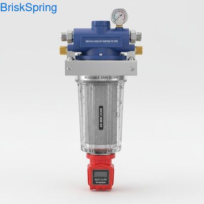 40 Micron Fully Automatic Reusable Spin Down Water Pre Filter for Whole House Sediment Removal