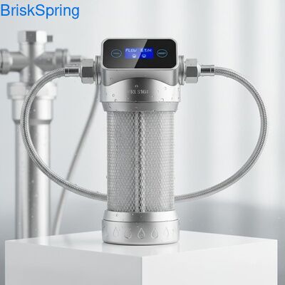 High Flow 6T H 316L Stainless Steel Mesh Water Pre Filter for Whole House with Touch Control