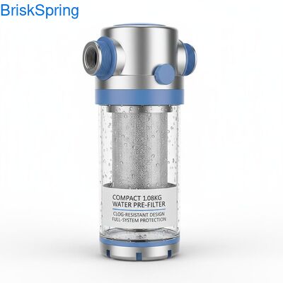 Compact 1.08KG Water Pre Filter with Clog-Resistant Design and Full-System Protection