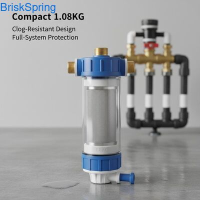Compact 1.08KG Water Pre Filter with Clog-Resistant Design and Full-System Protection