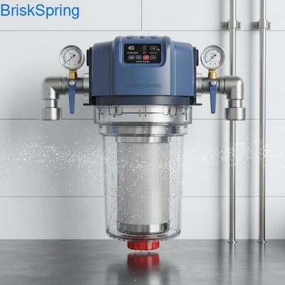 40 Micron Fully Automatic Reusable Spin Down Water Pre Filter for Whole House Sediment Removal
