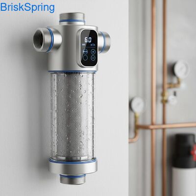High Flow 6T H 316L Stainless Steel Mesh Water Pre Filter for Whole House with Touch Control