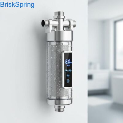 High Flow 6T H 316L Stainless Steel Mesh Water Pre Filter for Whole House with Touch Control