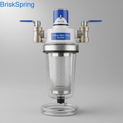 40 Micron Fully Automatic Reusable Spin Down Water Pre Filter for Whole House Sediment Removal