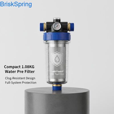 Compact 1.08KG Water Pre Filter with Clog-Resistant Design and Full-System Protection