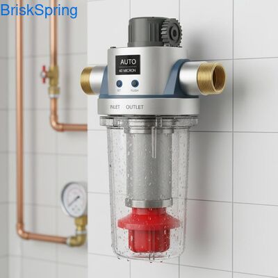 40 Micron Fully Automatic Reusable Spin Down Water Pre Filter for Whole House Sediment Removal