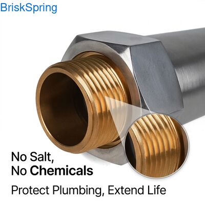 Whole House Saltless Water Conditioner: Reduce Hard Water Scale & Improve Water Quality Without Chemicals or Maintenance