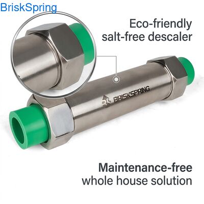 Eco-Friendly Salt-Free Water Descaler System with 10,000 Gallons Capacity and Maintenance-Free Whole House Descaler