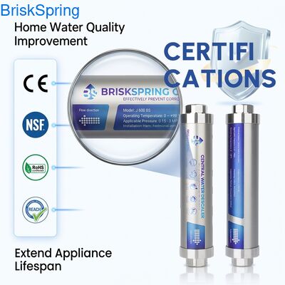 Salt-Free Water Descaler System: Stop Hard Water Scale, Extend Appliance Lifespan & Improve Water Efficiency (No Chemicals Needed)