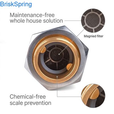 Eco-Friendly Salt-Free Water Descaler System with 10,000 Gallons Capacity and Maintenance-Free Whole House Descaler