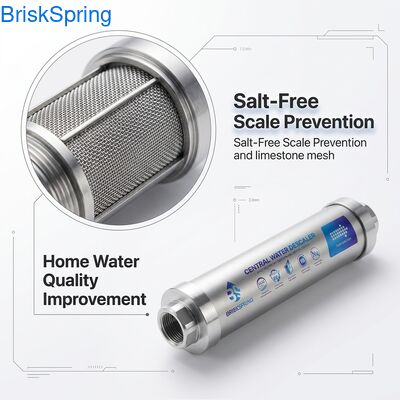 Salt-Free Water Descaler System: Stop Hard Water Scale, Extend Appliance Lifespan & Improve Water Efficiency (No Chemicals Needed)