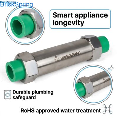 Maintenance-Free Saltless Water Conditioner: Protect Your Whole-House Plumbing & Modern Appliances from Hard Water Scale (RoHS Approved)