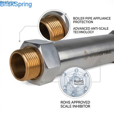 Water Descaler Salt-Free System, Anti-Scale Water Conditioner for Boilers, Pipes, and Appliances, RoHS Approved 0.15MPa