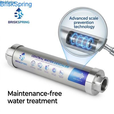 Maintenance-Free Eco-Friendly Whole House Water Descaler with 10,000 Gallons Capacity for Limescale Prevention