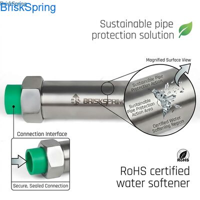 Eco-Friendly Salt-Free Water Descaler & Softener - RoHS Certified for Home Pipes and Appliances