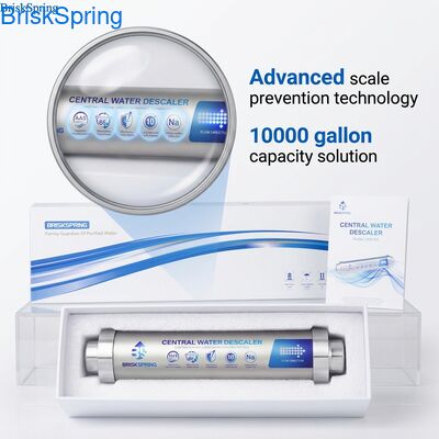 Maintenance-Free Eco-Friendly Whole House Water Descaler with 10,000 Gallons Capacity for Limescale Prevention