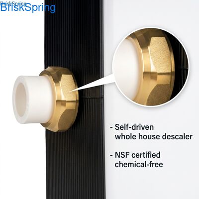 Self-Driven Non-Chemical Water Descaler with 5T/H Flow Rate and NSF Certification for Whole House Plumbing